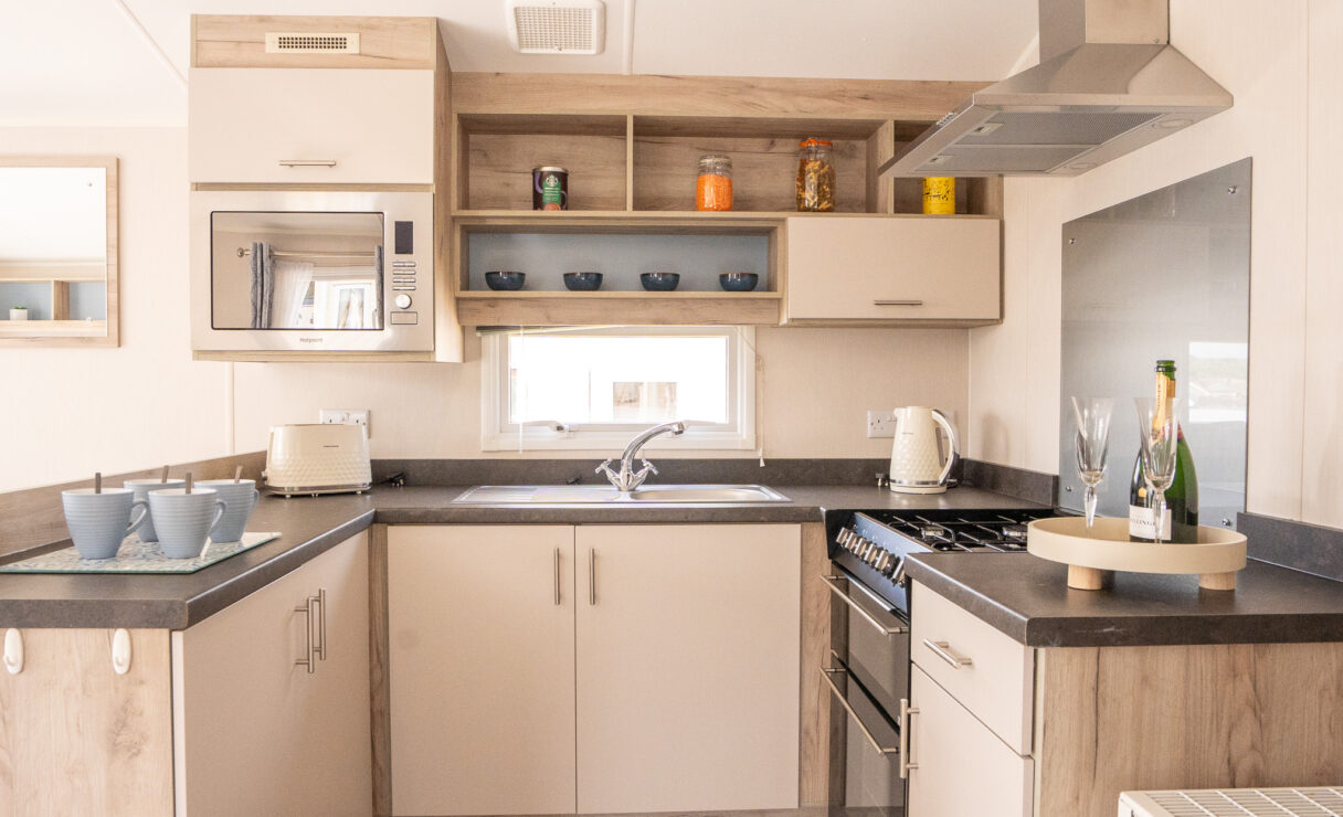 Willerby Linwood static caravan kitchen
