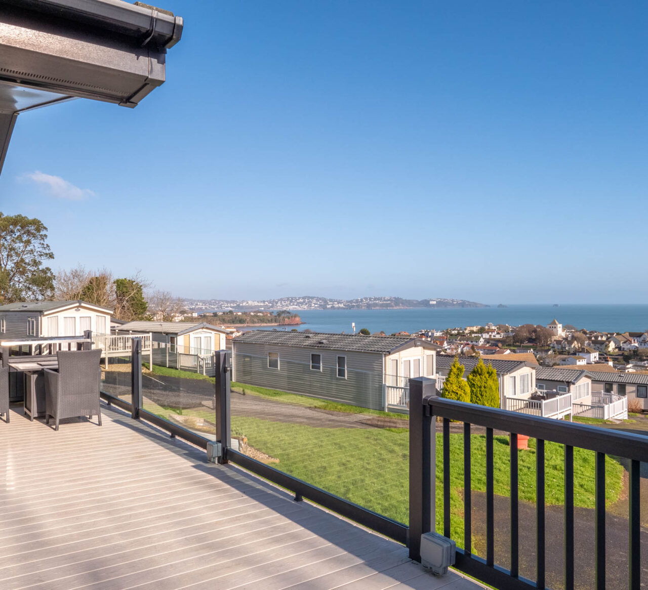 view of paignton from decking