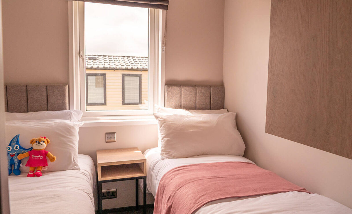 Victory Davenport. Caravan for Sale. Twin Bedroom