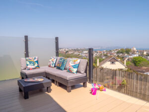 Victory Parkview. Sea view lodge. Decking