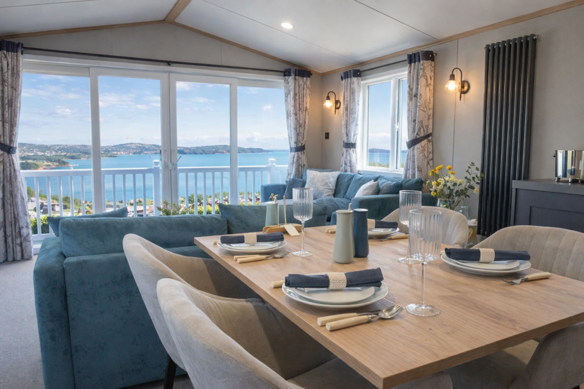 Devon Lodges for Sale - ABI Balmoral sea view. Holiday Homes for Sale