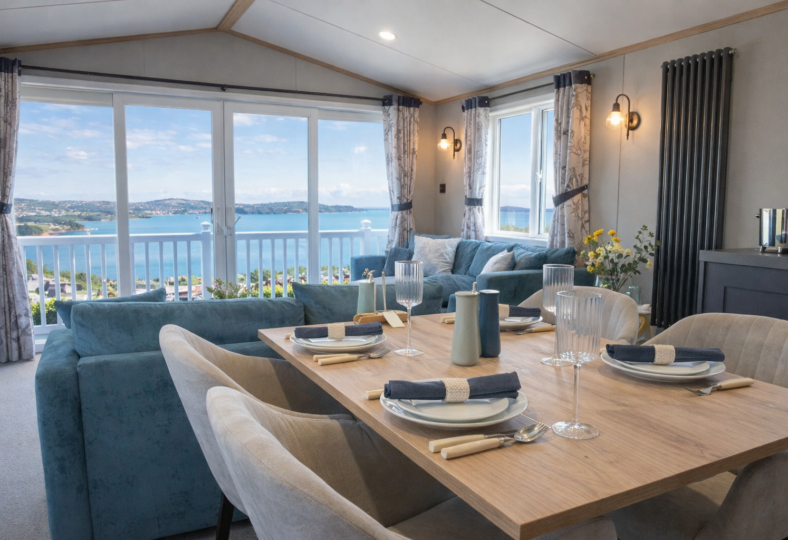 Devon Lodges for Sale - ABI Balmoral sea view. Holiday Homes for Sale