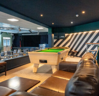 Pool table in Saltwater Kitchen, Terrace & Bar
