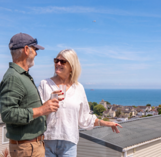 Couple on victory view