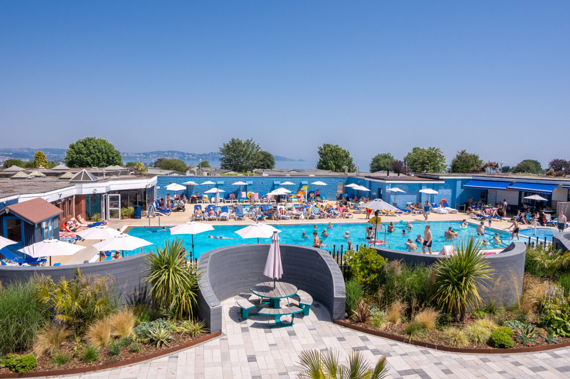 Jetty Terrace view over the outdoor pool