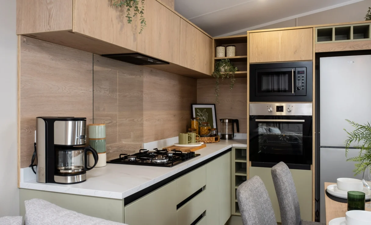Victory Arlington static caravan kitchen