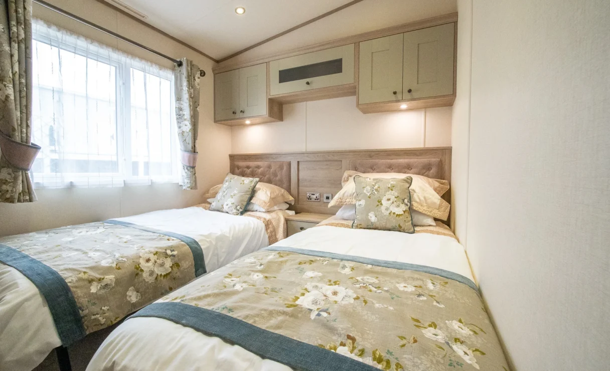 ABI Beaumont Static Caravan twin bedroom